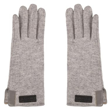 VIVISENCE Damen Strickhandschuhe Wolle Side-Öffnung atmungsaktiv warm