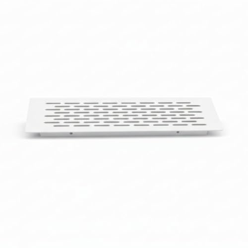 HARTE Grille d'aération pour plinthe, idéale pour meubles bas de cuisine, 225 mm, grille en aluminium, blanc