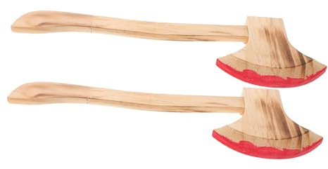 SUPVOX 2 pièces Haches Bois Décoration Festival Effet Sanglant Accessoire Costume Farce Théâtre Scène