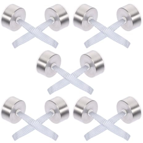 Lot de 10 Bouchons pour Bouteille d'eau 43mm Acier Inoxydable, Argenté | Poignée Corde, Compatibilité, Usage Sport et Voyage, pour Bouteilles Verre, Gourdes Isothermes