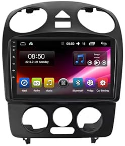 GPS Navi Navigationsgerät 2 Din für VW Volks-Wagen Beetle mit Bluetooth Fm Radio, Mirror Link, USB, Aux, Bluetooth Unterstützt Tpms Lenkradsteuerung, 8 Kern 4G+64G