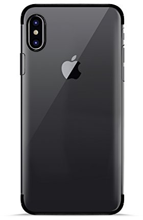 Puro IPCXVERGEBLK Verge Schutzhülle für Apple iPhone X Schwarz