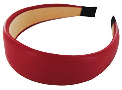axy HR27C Classic Vintage Leder Haarreif SERIE 27C Leather Hair band (Rot)
