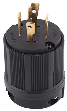 Twist-Lock-Stecker, NEMA L14-30P 30A 125V-250V 4-Draht US-amerikanischer Twist-Lock-Steckverbinder Ideal für den Anschluss an einen Generator mit 125V-250V-Volt-Steckdose