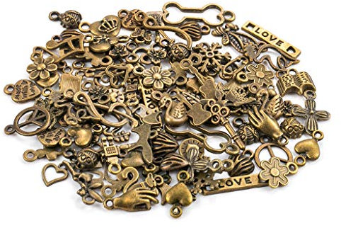 100 Stück Antike Bronze Charm Anhänger DIY handgemachte Bronze Accessoires Halskette Anhänger Schmuck Machen Lieferungen Schmuck Basteln Armband Halskette Ohrring Gemischte Charms