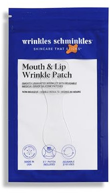 Wrinkles Schminkles Patch antirughe bocca e labbra, confezione da 1, cuscinetti leviganti riutilizzabili in silicone ipoallergenico per la prevenzione delle rughe delle labbra