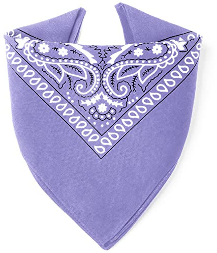 ...KARL LOVEN Bandane 100% cotone per donna uomo Bambini fazzoletto da collo bandana originale motivo paisley copricapo sciarpa per capelli collo polso testa cravatta motociclista