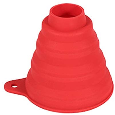 MOVKZACV Embudo Plegable de Silicona, Embudo de Tarro Grande Plegable para Boca Ancha y frascos Regulares