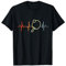 Tischtennis Herzschlag Ping Pong Herzlinie T-Shirt
