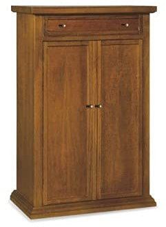 Mar.c.a. Design - Scarpiera Armadio Arte Povera 2 Ante 1 Cassetto - Scarpiera in Legno 87x40x110 cm - Made in Italy