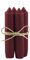 4er Pack Stabkerzen H:11 cm Ø:2,2 cm div. Farben Brenndauer 4,5 Stunden Kerze Advent Weihnachten Deko, Farbe:Rhododendron