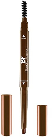 Beauty Forever Eye Brow Definer, Fill & Sculpt, Dual Ended With Brow Brush, No Sharpening, Soft, Matt, Waterproof, Smudge Proof, For All Eyebrow Shapes, Available In 3 Shades (Dark Brown (BD03))