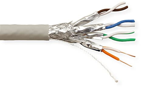 VALUE S/FTP Kabel, Kat.7 (Class F), Massivdraht, Dca, 100 m