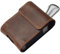 Sac de Ceinture Flip en Cuir véritable adapté à Samsung Galaxy Z Flip 5G 3 4 5 Huawei P50 Pocket Motorola Moto RAZR 40 Ultra 2022 Oppo Find N2 Boucle de Mousqueton Étui de Protection Marron