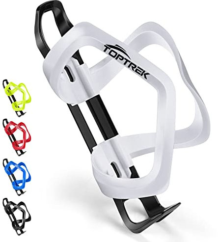 toptrek Flaschenhalter Fahrrad, Zwei-Wege-Öffnung Getränkehalter Fahrrad, Leicht & Stark Fahrrad Flaschenhalter mit Befestigungsschrauben, Bunt Trinkflaschenhalter Fahrrad für MTB Rennrad Mountainbike