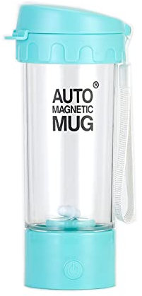 Maizoon Vaso Mezclador Magnético Automático Modelo Batería Fácil de Llevar Fácil de Mezclar Polvos Instantáneos 3s Magnetización Uso en Casa y Oficina Verde