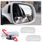 JNNJ Espejo Retrovisor Impermeable sin Marco, HD Espejo de Cristal Punto Ciego, Ajustable Gran Angular Convexo Espejo de Visión Lateral, Universal para Coches Camionetas Suvs Motos(Rectángulo)