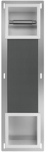 BAD LAND Unterputz WC Wandnische – Toilettenpapierhalter Wall Box Paper 2 in Weiß, Klopapierhalter zur Wandmontage, modernes WC-Zubehör für Badezimmer & Gäste-WC