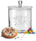 LALALO Leonardo Keksdose mit Gravur als Hochzeit Geschenk, Keksglas/Bonbonglas personalisiert als Hochzeitsgeschenk, Vorratsdose für Paare zum Hochzeitstag als Geldgeschenk (Ringromance)