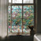 neukids Original Lámina Pintada a Mano Magnolia de invierno Película para ventanas, film ventana privacidad vinilos cristales,Vidrieras decorativas de doble cara, para Dormitorio Salón Cocina 30x300cm