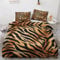 GEDAEUBA Bettwäsche 135x200 Tigermuster - Tiermuster Bettbezug 135 x 200 2er Set, Wendebettwäsche und Kissenbezug 80x80, Weiche & Angenehme Mikrofaser Bettwäsche-Sets mit Reißverschluss