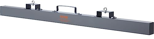 VEVOR Hanging Magnetic Sweeper Pickup Tool, 105lbs Nail Hang-Type Magnetic Forklift Sweeper, Industrial Grade Magnets Steel Material Hunting Accessories for Picking Up Nails Bolts Iron Chips Metals