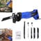 900W 240V Powerful Reciprocating Saw, Variable Speeds Electric Saw Corded Electric Sabre Saw, 28mm Stroke Length, 5 Replacement Saw Blades, for Cutting Wood/Metal/PVC Plastic