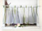 Devola Scheibengardine mit Wellenmuster Gardine Druck Kurzstore mit Schlaufen Küchengardine Kurz Modern Voile Bistrogardine Transparent HxB 30x120cm Grün 1 Stück