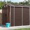 SECOLI Geräteschuppen XXL Metall Gerätehaus Braun 191 x 555 x 198 cm Gartenschrank Wetterfest Outdoor Schrank Gartenhütte Terrassenschrank Metall Geräte Schuppen Verzinkter Stahl