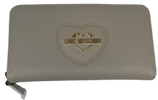 Love Moschino Saffiano-Geldbörse, Kl0110 - Elfenbein, Taglia Unica, Klassisch mit einem Hauch von Moderne