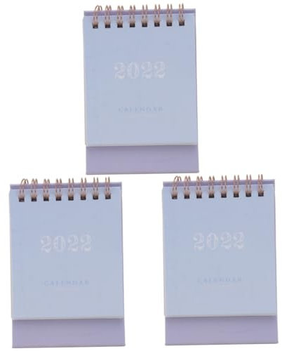 COHEALI 3 Stück 2021 Kalender 2021 benutzerdefinierter Tischkalender Bürozubehör Schreibtischkalender tischkalender basteln Notizblöcke Schreibtischzubehör Mini-Tischkalender vertikal