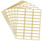 Hycodest Goldstempel-Aufkleber, 25 x 66 mm, einfarbig, beschreibbar, mit metallischem Goldrand, 300 Etiketten, 10 Blätter