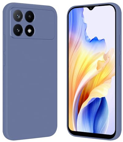 Tveinan Cover per Xiaomi Poco X6 Pro 5G Case, Custodia Silicone Premium, Protezione Completa in Sottile Silicone Opaco TPU Morbida Cover Antiurto per Poco X6 Pro 5G, Blu
