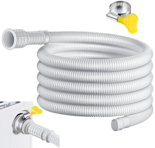 Manguera De Drenaje De Aire Acondicionado Manguera De Drenaje Flexible Con Pinza Adaptador De Goma Cortable Manguera De Deshumidificador Para La Mayoría De Deshumidificadores, Acondicionadores De Aire