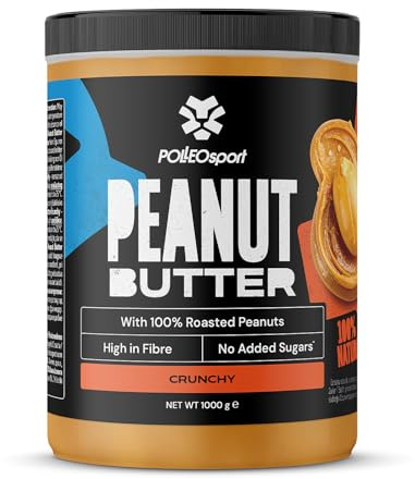 Polleo Erdnussbutter 1000g | 100% Natürlich | Proteinreich | Crunchy
