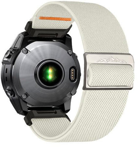 chinbersky 22mm Nylon Armband für Garmin Feinx 6 Pro/6/7/7 Pro/5/5 Plus Armband,Elastisch band für Forerunner 935/945/955/965/745,für Instinct/2/Approach S60/S70-47mm, Descent G1/Epix 2/Epix Pro 47mm