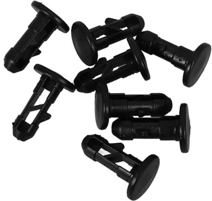 iplusmile 8pcs Trash Can Latch Accessories Trash Bin Locking Dustbin Lid Latch Trashcan Bolts Bin Plugs Trash Can Buckle Key Rubbish Bin Bins Wheelie Bin Lid Clips Plastic Black