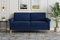 Vesgantti Samt Sofa 2 Sitzer, 164cm Sofa mit beidseitigen Taschen, Couch 2 Sitzer mit 2 Kissen und Armlehnen, Doppelsofa für Wohnzimmer, Schlafzimmer, Büro, Montage ohne Werkzeug 164L*76D*85H cm