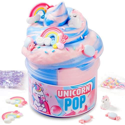 JOYIN Slime à mâcher en forme de licorne, non collant, propre, soulage le stress, pour filles et garçons, pour anniversaire d'enfant