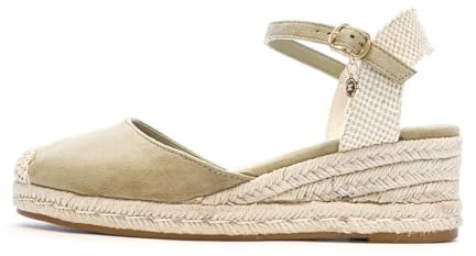 XTI - Espadrilles Damen Khaki - Bequeme und vielseitige Schuhe - Casual Mode - Modell 14410401 (Größe 40)