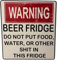 Beer Fridge Magnet, Funny Warning Magnet, Do Not Put Food Shit Stickers, Other or This Table Fridge, Home Car Accessories Decoration