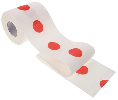 VALICLUD Neuartiges Toilettenpapier Mit Rotes Design Lustiges Klopapier Für Festliche Badezimmer-dekoration Sanft Und Saugfähig Für Feiern Und Geburtstagsanlässe