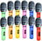 12 PCS Inflatable Microphones for Parties, Blow Up Microphones for Parties Kids Stage Performance, Play Microphone Toys Musical Instrument Party Supplies Gifts (6 Colors)
