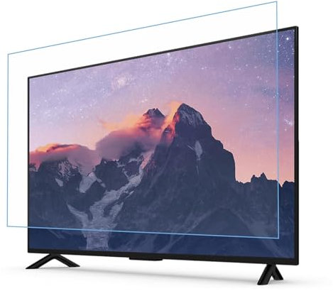 SaryEdge 43-65 Inch TV Screen Protector, Anti Blue Light/Anti-Glare/Anti Scratch Film, Guard Against Radiation, Relieve Eye Strain 58in1269x721mm (43in942x529mm