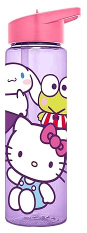 KIDS EUROSWAN SL HELLO KITTY LEAK PROOF WATER BOTTLE WITH STRAW