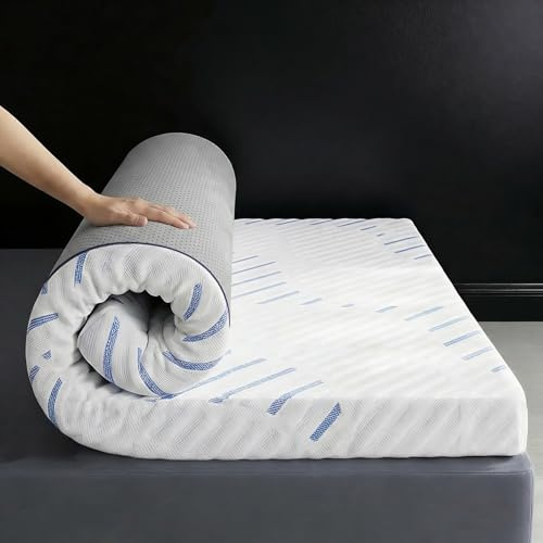 Klyvvo Matratzen Topper 120x190 für Schlafsofa, H3/H4, 7,5cm Matratzentopper Gel Memory Foam,100 Tage Probeschlafen,Ergonomisch,Atmungsaktiv & Antirutsch, Waschbarer Bezug,Gel Topper für Boxspringbett