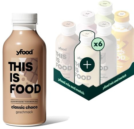 yfood Trinkmahlzeit Probierpaket – 6 x 500 ml – Wähle deine 6 Favoriten aus 12 Sorten – Mahlzeitersatz mit 30 g Protein – inkl. 1,5 € Pfand