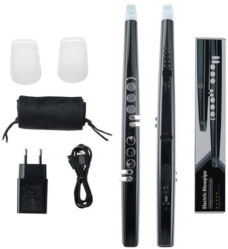 KOMFOTTEU Strumento a Fiato Digitale, MIDI Bluetooth USB, 13 Toni, 2 Dita