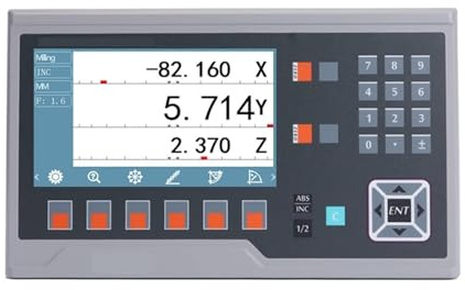 Drehbank LCD YH800-2P. Mehrsprachige digitale Digitalanzeige optischer Encoder lineare Waagen 50 mm bis 1000 Digitalanzeige-Set für Turm(One Piece Display)