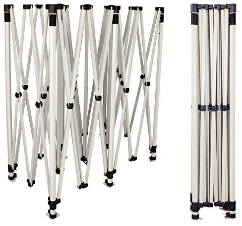 Vispronet Zeltgestell 3x6 m für Faltpavillon/Faltzelt Basic ✓ Scherengittersystem ✓ versch. Größen ✓ Robustes Stahlgestell